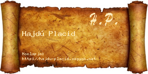 Hajdú Placid névjegykártya
